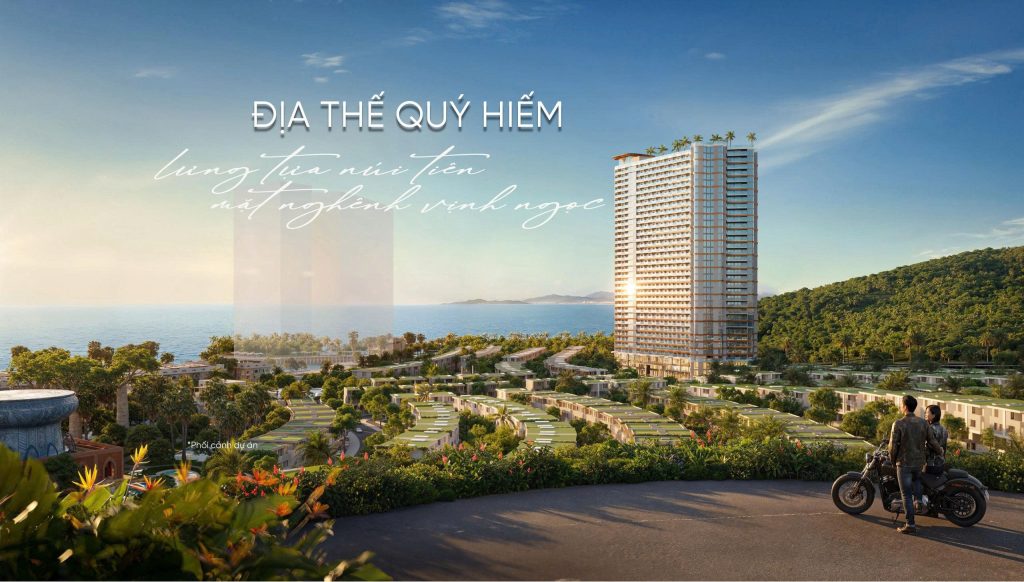 Phối cảnh tòa tháp Alora Nha Trang hình chữ Y mặt biển 